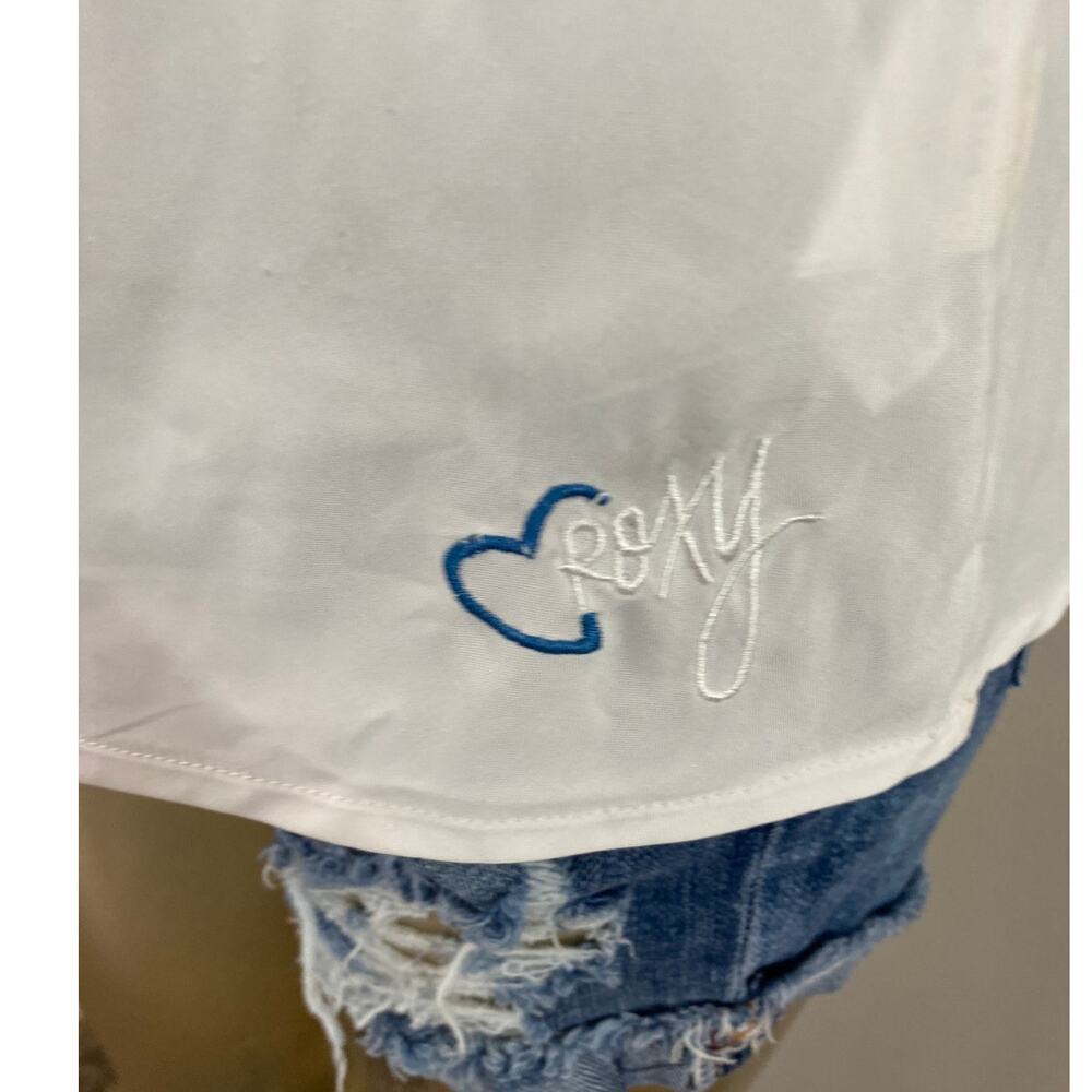 Roxy Size Small Babydoll Strappy Lace Top Y2K Surf Skater Beach Cami - Picture 3 of 9